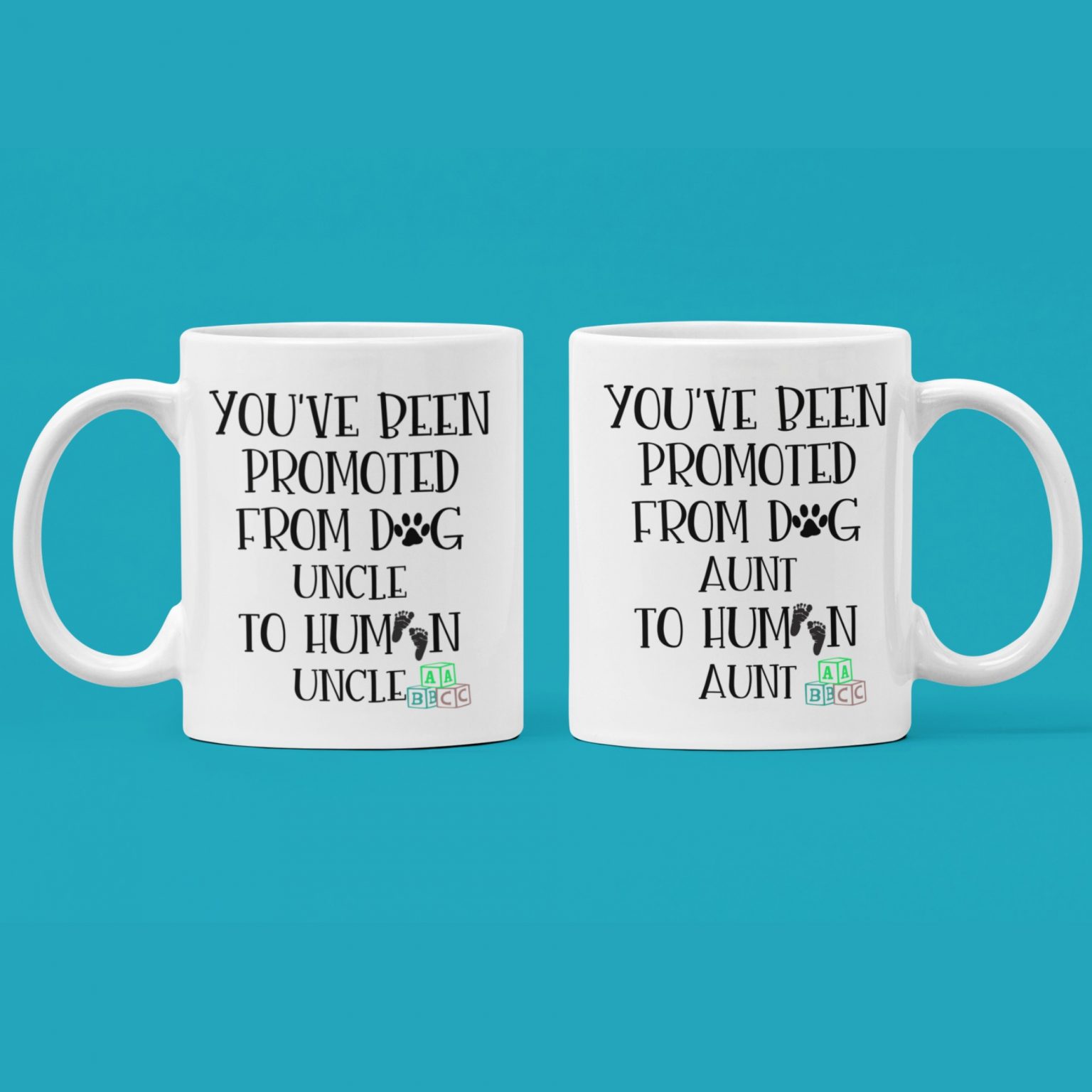 New Aunt and New Uncle Mug Set Pregnancy Announcement