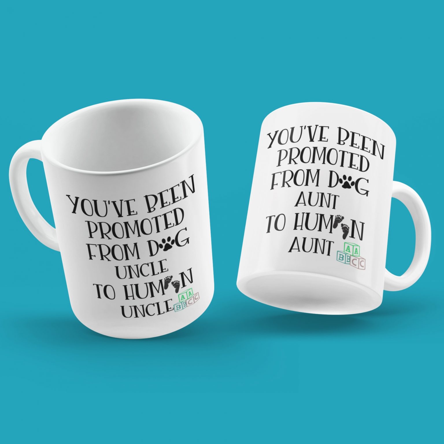 New Aunt and New Uncle Mug Set Pregnancy Announcement