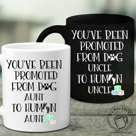 New Aunt and New Uncle Mug Set Pregnancy Announcement