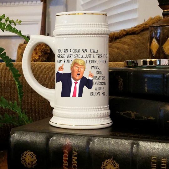Trump Grandpa Coffee Mug Funny Father's Day Gift From Grandson Or Granddaughter 