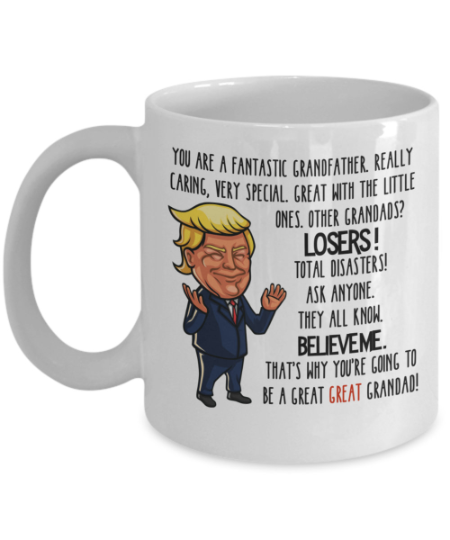 Mug Love Grampy Birthday Christmas Grandfather Grandpa GRAMPY Gift Funny Trump 