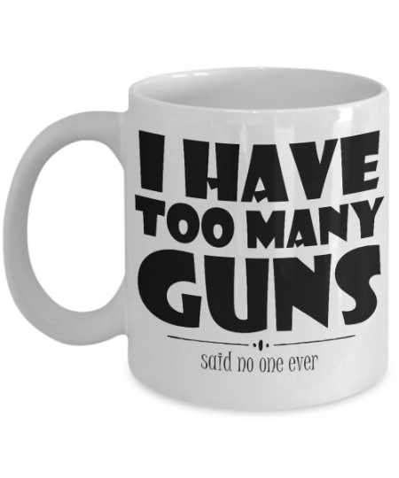 Gun Mug Gun Lover Mug Mothers Day Gift Girlfriend Family Pro Gun Mug Semi-Automatic AR-15 Gun Gifts for Women Freedom Enamel Mug Enamel Mug