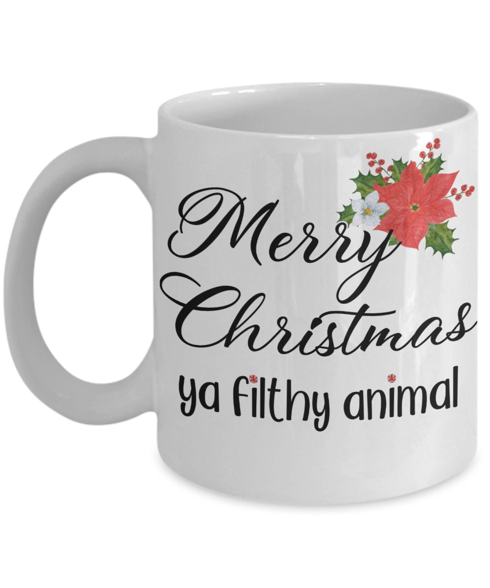 Details about   Home Alone Inspired Merry Christmas Ya Filthy Animal Funny Christmas Mug Novelty 