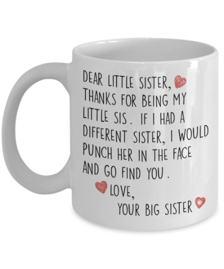 Little Sister Gift, Little Sister Necklace, Necklace, Sister Gift, Sister  Gifts, Valentine for Sister, Birthday Gift for Little Sister - Etsy