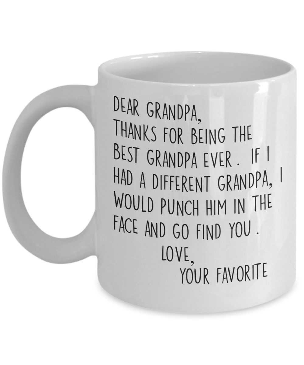 Funny Trump Grandpa Coffee Mug, Gift for Grandpa