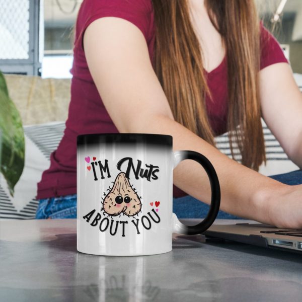 I'm Nuts About You Color Changing Mug Funny Valentines Day Gift for Him or  Her | The Improper Mug