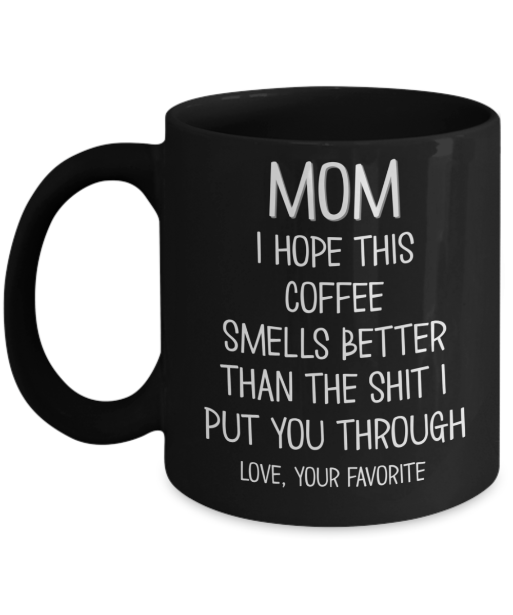 ThisWear Funny Mom Mug Set Like Mother Like Son Coffee Cup Joke