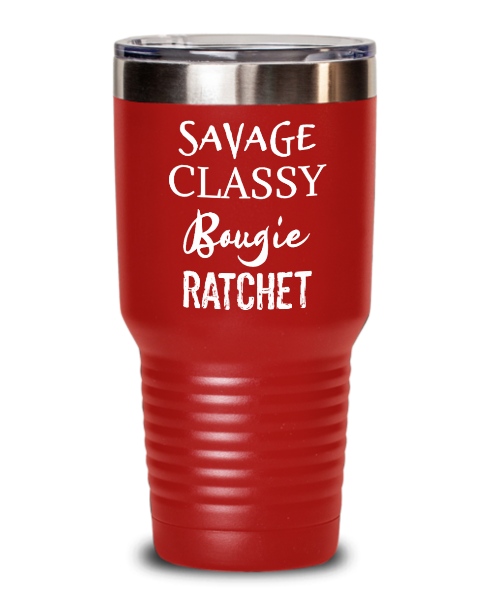 WOMENS SAVAGE CLASSY BOUGIE RATCHET GOLDEN GIRLS' Insulated Stainless Steel Water  Bottle