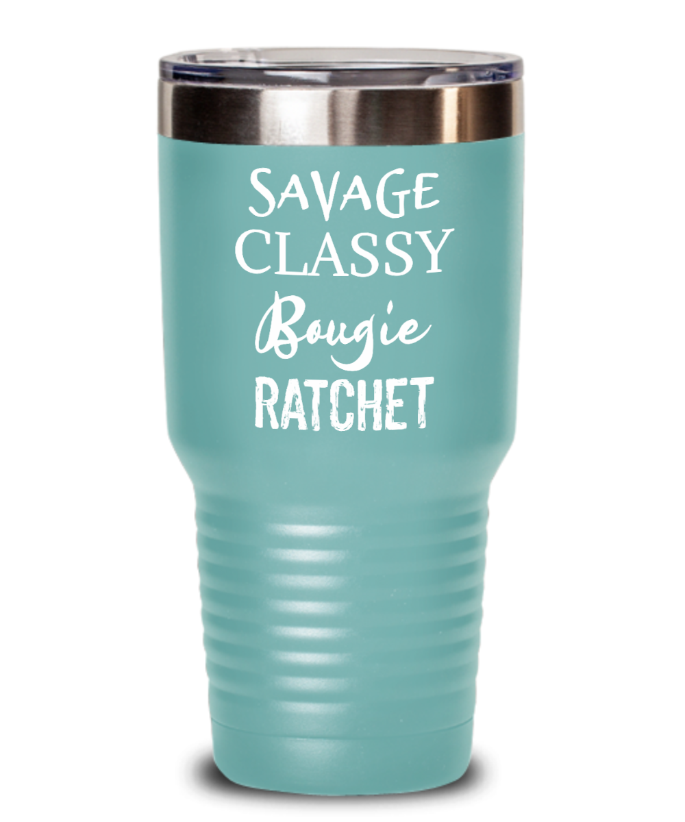 WOMENS SAVAGE CLASSY BOUGIE RATCHET GOLDEN GIRLS' Insulated Stainless Steel Water  Bottle