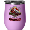 Daddysaurus Jurasskicked Wine Tumbler-4