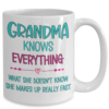 Grandma Knows Everthing Coffee Mug-1