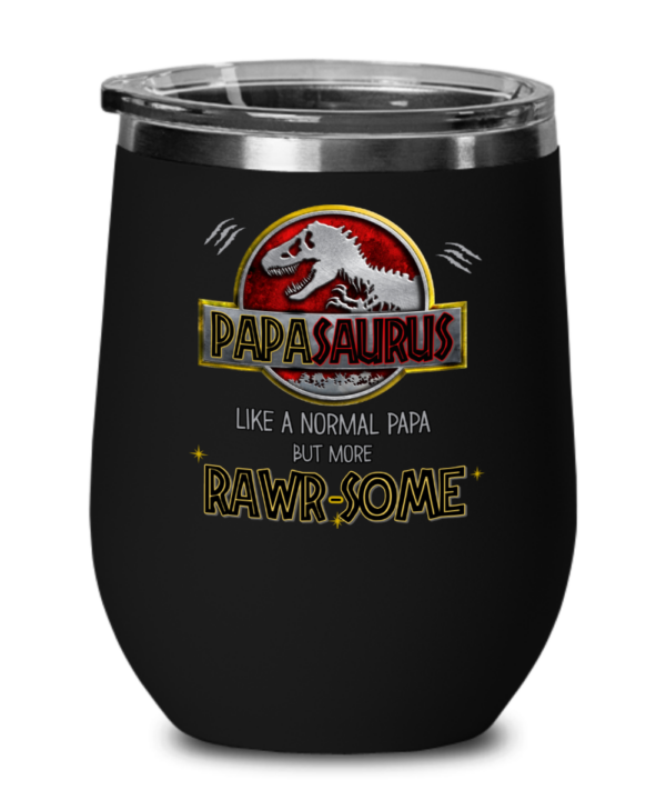 papasaurus-rawrsome-wine-tumbler