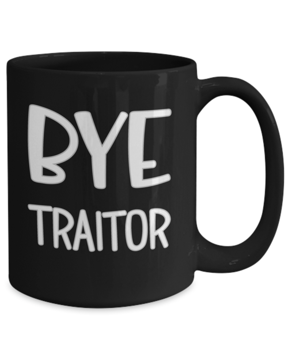 Bye Traitor Travel Mug-Funny Coworker Leaving Gift for Women Men,Farewell  going Away Goodbye Gifts for New Job Promotion for  Coworker,Colleague,Stainless Steel Insulated Traitor Tumbler 20oz Black 