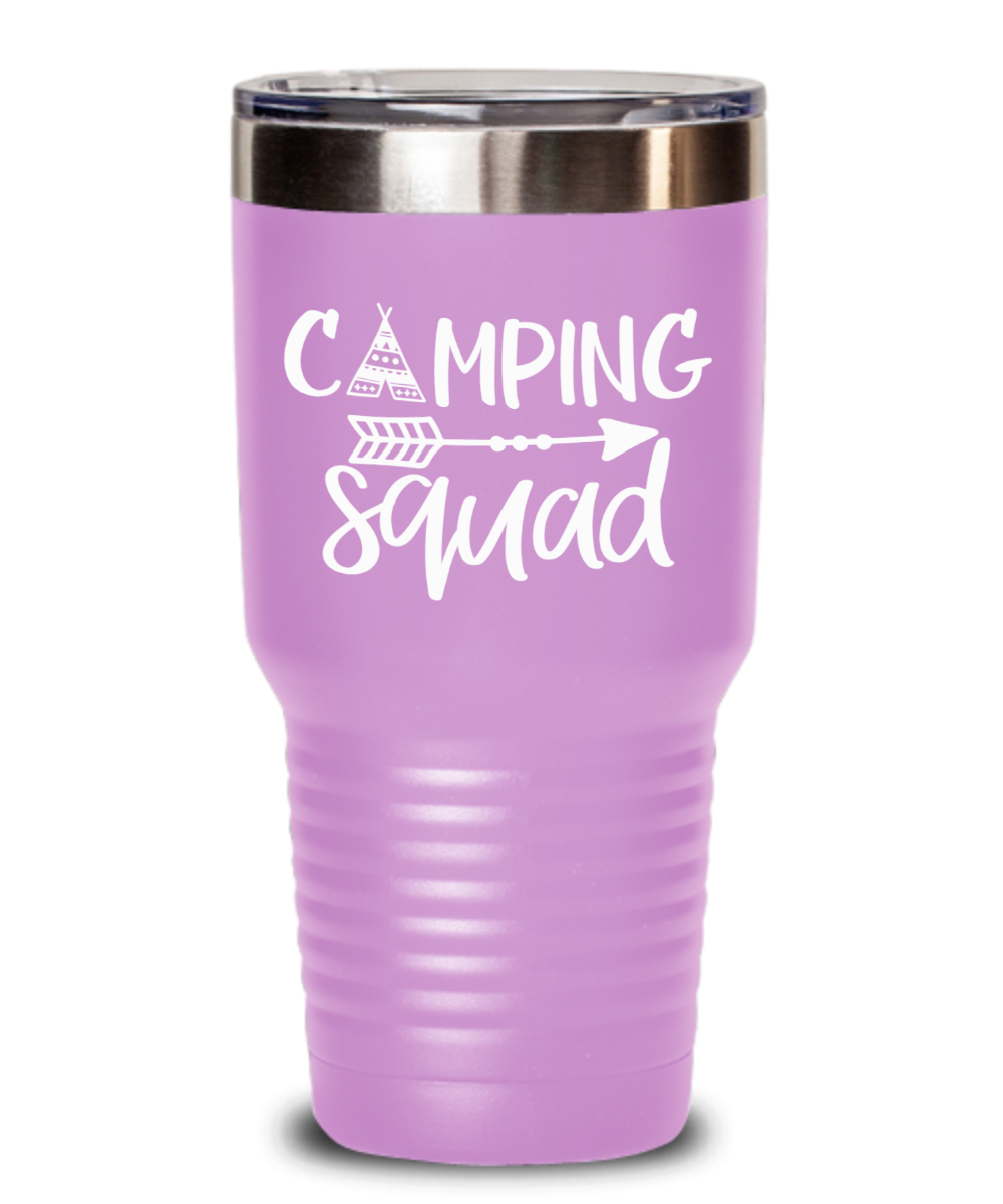 Here's To The Nights We Won't Remember With Friends We'll Never Forget -  Funny Engraved Camping Tumbler, Camping Tumbler Mug, Camping Gift