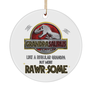 grandpasaurus-rawrsome-ornament