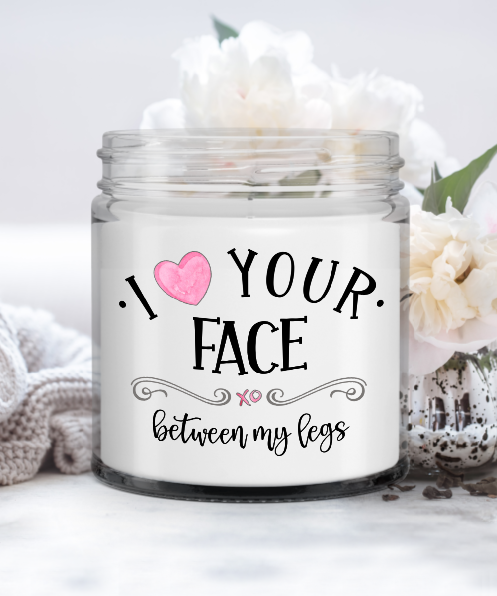 I Love Your Face Between My Legs Candle Adult Humor Ts For Men The Improper Mug